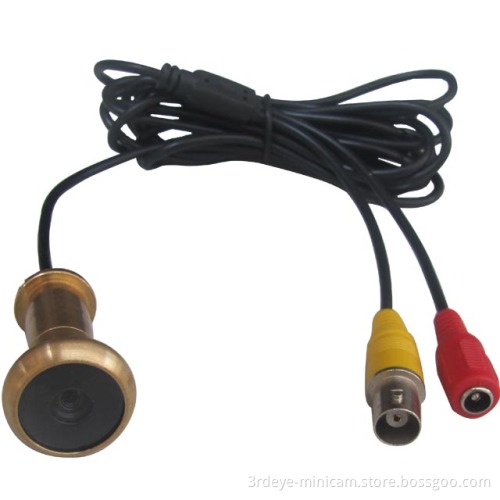 13.8mm Brass Peephole Camera (480tvl, 0.008 low lux, 90deg) (E50)